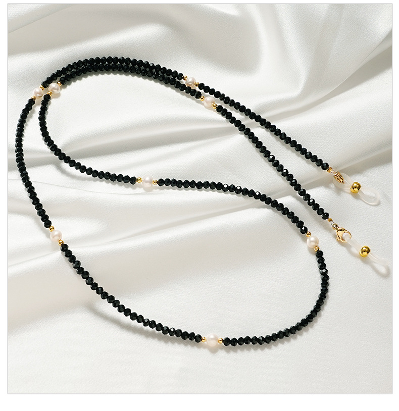Sunglass Retainer Cord - Pearl Crystal Glasses Chain Women's Fashionable