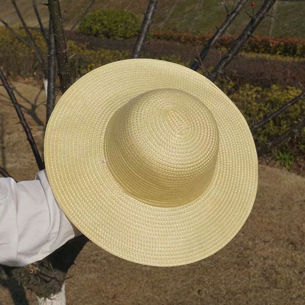Summer Wide Brim Straw Hat wit - Bucket Hat Straw recension och pris