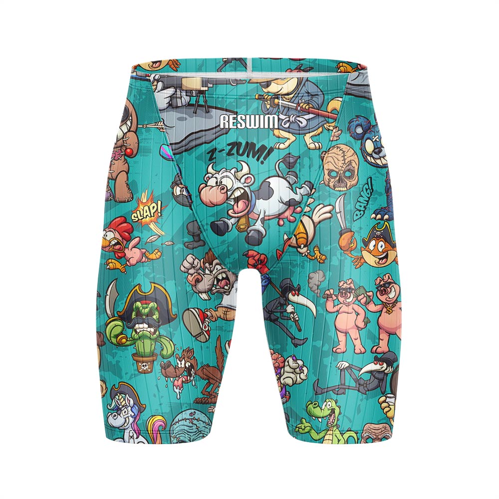 Funny Swim Jammer Swimsuit Sho - Swim Trunk Quick Dry recension och pris